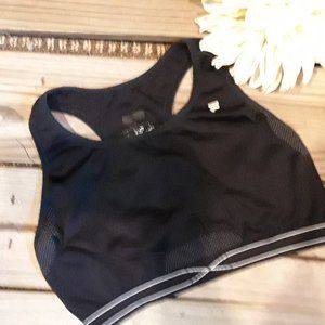Fila black no pad racer back sport bra 4/16$